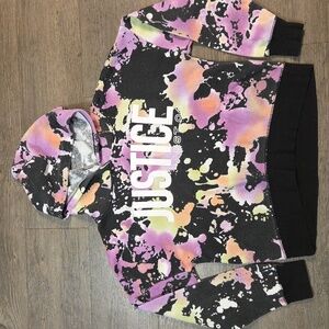 Justice • Colorful Hooded Sweatshirt
